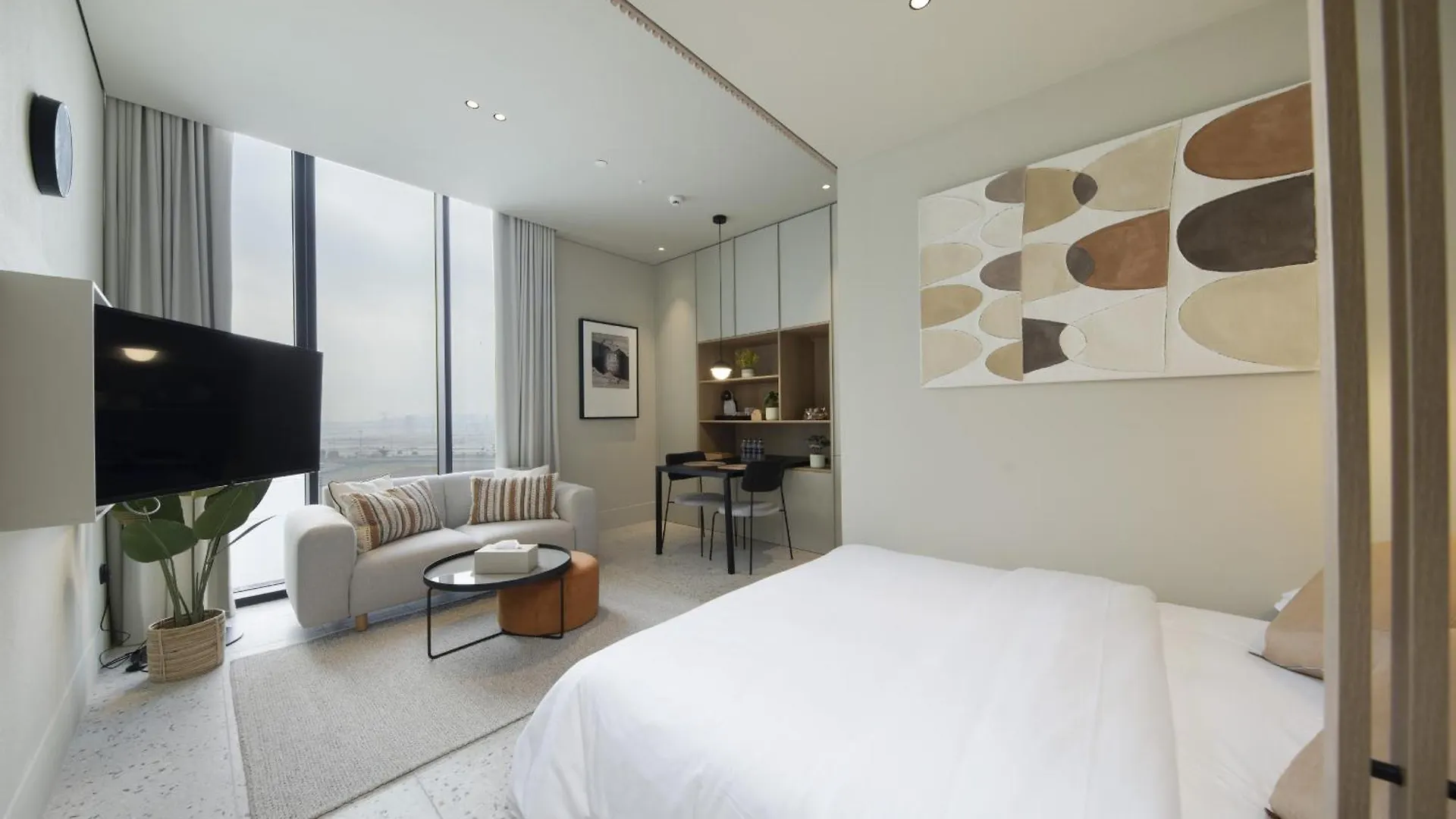 Modern & Business Travel Ready Studio At Upside Living Dubai Apartment